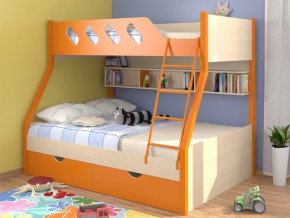 Кровать Дельта 20.02 оранжевая в Осе - osa.magazinmebel.ru | фото - изображение 1