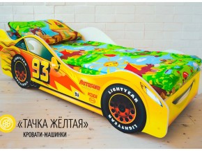 Кровать детская машина Тачка Желтая в Осе - osa.magazinmebel.ru | фото