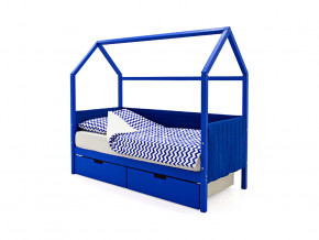 Кровать-домик мягкий Svogen с ящиками синий в Осе - osa.magazinmebel.ru | фото