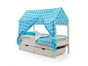 Кровать-домик Svogen с ящиками и бортиком белый в Осе - osa.magazinmebel.ru | фото - изображение 4