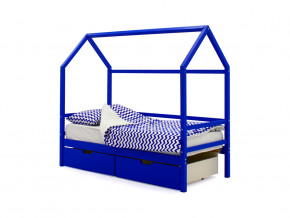 Кровать-домик Svogen с ящиками синий в Осе - osa.magazinmebel.ru | фото