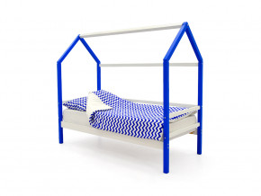 Кровать-домик Svogen сине-белый в Осе - osa.magazinmebel.ru | фото - изображение 1