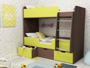 Кровать двухъярусная Малыш двойняшка бодега-лайм в Осе - osa.magazinmebel.ru | фото
