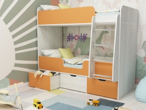 Кровать двухъярусная Малыш двойняшка винтерберг-оранжевый в Осе - osa.magazinmebel.ru | фото - изображение 1