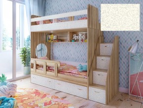 Кровать двухъярусная Юниор 1 с фасадом для рисования феритейл в Осе - osa.magazinmebel.ru | фото