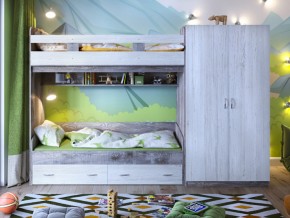 Кровать двухъярусная Юта 2 со шкафом в Осе - osa.magazinmebel.ru | фото - изображение 1