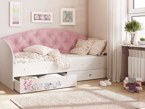 Кровать Эльза Белый-розовый в Осе - osa.magazinmebel.ru | фото