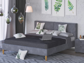 Кровать Линси 1400 серый в Осе - osa.magazinmebel.ru | фото - изображение 2