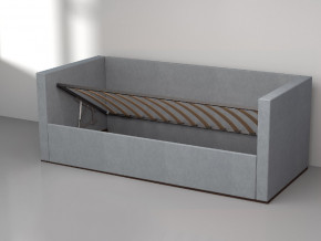 Кровать мягкая с подъёмным механизмом арт. 030 серый в Осе - osa.magazinmebel.ru | фото - изображение 2