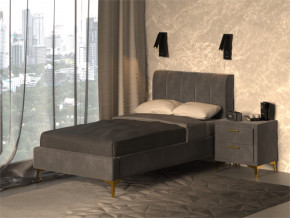 Кровать Рошаль 900 серый в Осе - osa.magazinmebel.ru | фото - изображение 2