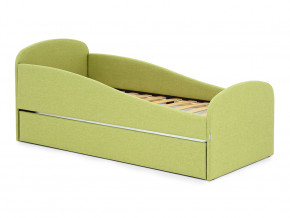 Кровать с ящиком Letmo авокадо (рогожка) в Осе - osa.magazinmebel.ru | фото - изображение 1