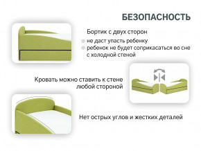 Кровать с ящиком Letmo авокадо (рогожка) в Осе - osa.magazinmebel.ru | фото - изображение 12
