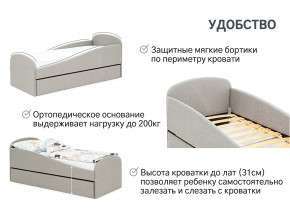 Кровать с ящиком Letmo халва (рогожка) в Осе - osa.magazinmebel.ru | фото - изображение 11