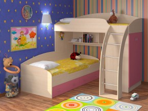 Кровать Соня 1+2 Розовый в Осе - osa.magazinmebel.ru | фото - изображение 1