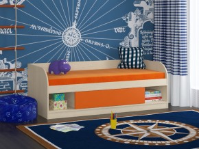 Кровать Соня 4 дуб молочный-оранжевый в Осе - osa.magazinmebel.ru | фото - изображение 1