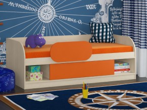 Кровать Соня 4 дуб молочный-оранжевый в Осе - osa.magazinmebel.ru | фото - изображение 3