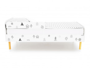 Кровать Stumpa Классика с бортиком рисунок Домики в Осе - osa.magazinmebel.ru | фото - изображение 3