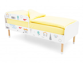 Кровать Stumpa Классика с бортиком рисунок Шале в Осе - osa.magazinmebel.ru | фото