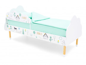 Кровать Stumpa Облако с бортиком рисунок Ферма в Осе - osa.magazinmebel.ru | фото