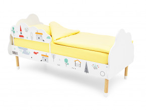 Кровать Stumpa Облако с бортиком рисунок Шале в Осе - osa.magazinmebel.ru | фото - изображение 1