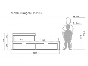 Кровать Svogen classic с ящиками и бортиком дерево-белый в Осе - osa.magazinmebel.ru | фото - изображение 2