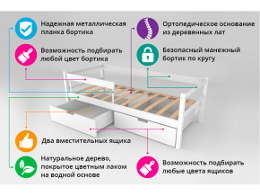 Кровать-тахта Svogen с ящиками и бортиком дерево в Осе - osa.magazinmebel.ru | фото - изображение 4