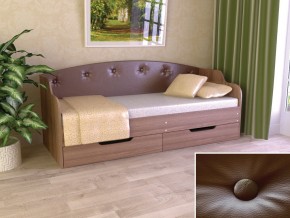 Кровать Юниор Тип 2 шимо темный/арабика 800х1600 в Осе - osa.magazinmebel.ru | фото - изображение 1