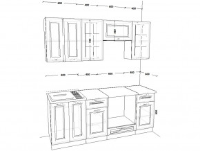 Кухонный гарнитур 1 Белый Вегас 2000 мм в Осе - osa.magazinmebel.ru | фото - изображение 2