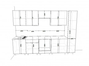 Кухонный гарнитур 17 Белый Вегас 3000 мм в Осе - osa.magazinmebel.ru | фото - изображение 2