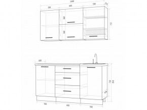 Кухонный гарнитур Флоренс Грин 1600 в Осе - osa.magazinmebel.ru | фото - изображение 4