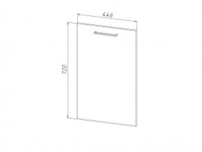 П 45 Комплект для посудомоечной машины 450 мм (цоколь + фасад) ЛДСП в Осе - osa.magazinmebel.ru | фото