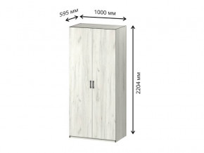 Шкаф 2-х дверный с перегородкой СГ Вега в Осе - osa.magazinmebel.ru | фото - изображение 1