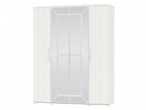 Шкаф 4-х дверный Амели 4-5200 Рамух белый в Осе - osa.magazinmebel.ru | фото