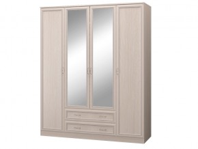 Шкаф 4-х дверный с зеркалом и ящиками в Осе - osa.magazinmebel.ru | фото