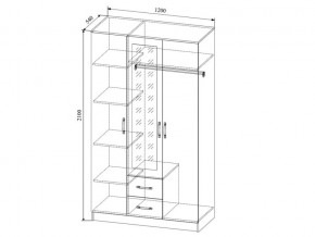 Шкаф Софи СШК1200.1 трехдверный в Осе - osa.magazinmebel.ru | фото - изображение 2