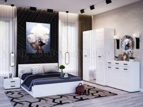 Спальня Нэнси New МДФ Белый глянец холодный, Белый в Осе - osa.magazinmebel.ru | фото - изображение 1