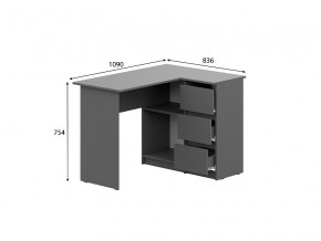 Стол угловой Денвер Графит серый в Осе - osa.magazinmebel.ru | фото - изображение 2