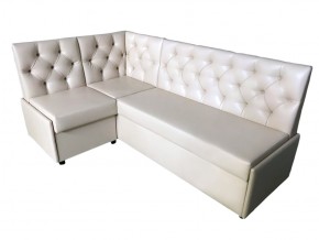 Угловой диван Призма со стяжками белый со спальным местом в Осе - osa.magazinmebel.ru | фото