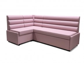 Угловой диван Призма Валики со спальным местом розовый в Осе - osa.magazinmebel.ru | фото