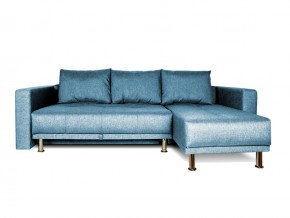 Угловой диван серо-синий с подлокотниками Некст denim в Осе - osa.magazinmebel.ru | фото